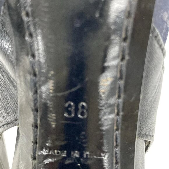 LOUIS VUITTON Black Women's Sandals Monogram Satin Leather 190-080925 - Picture 8 of 8